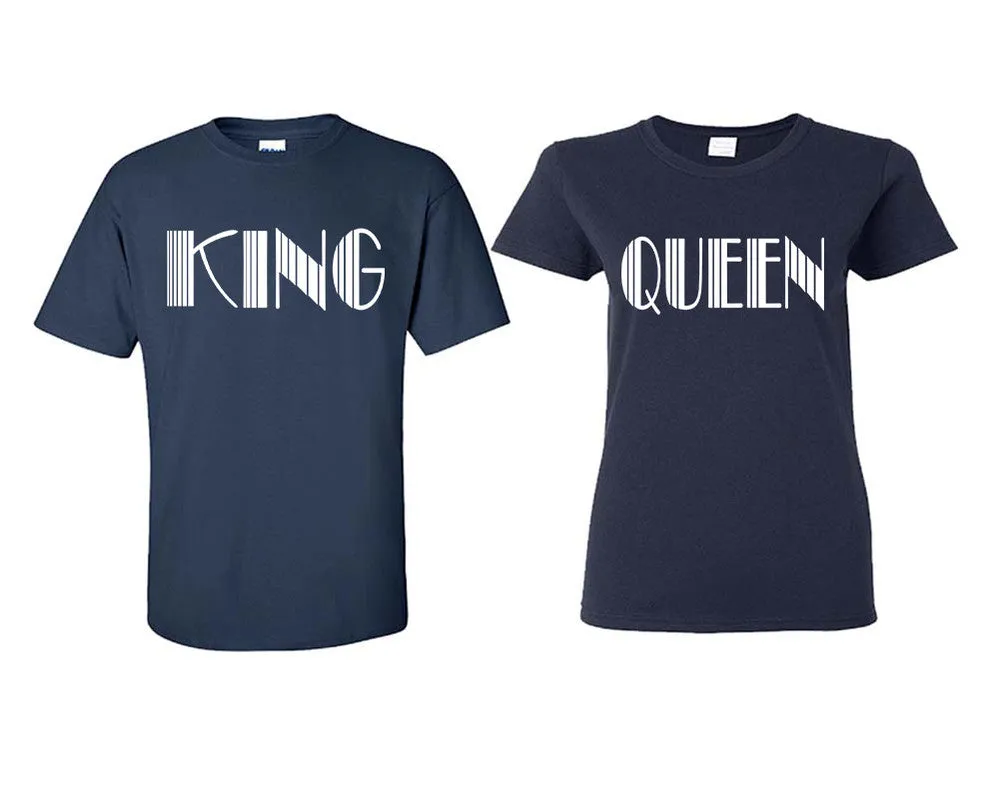 King Queen Couple Matching T Shirts