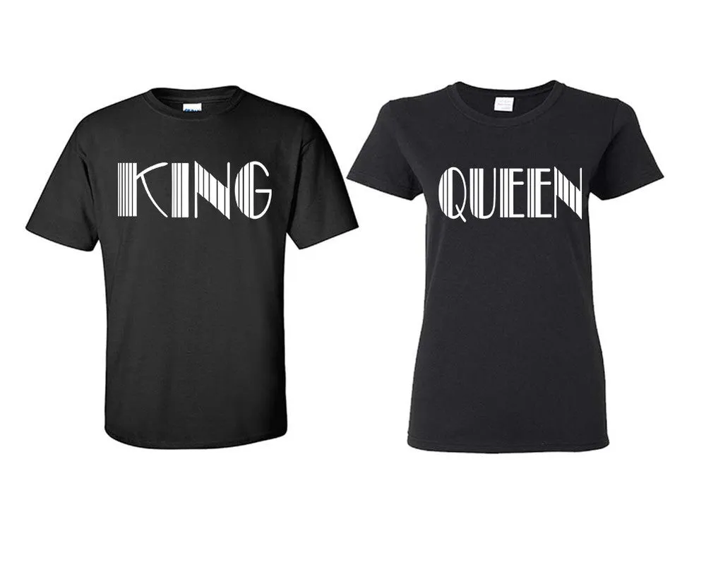 King Queen Couple Matching T Shirts