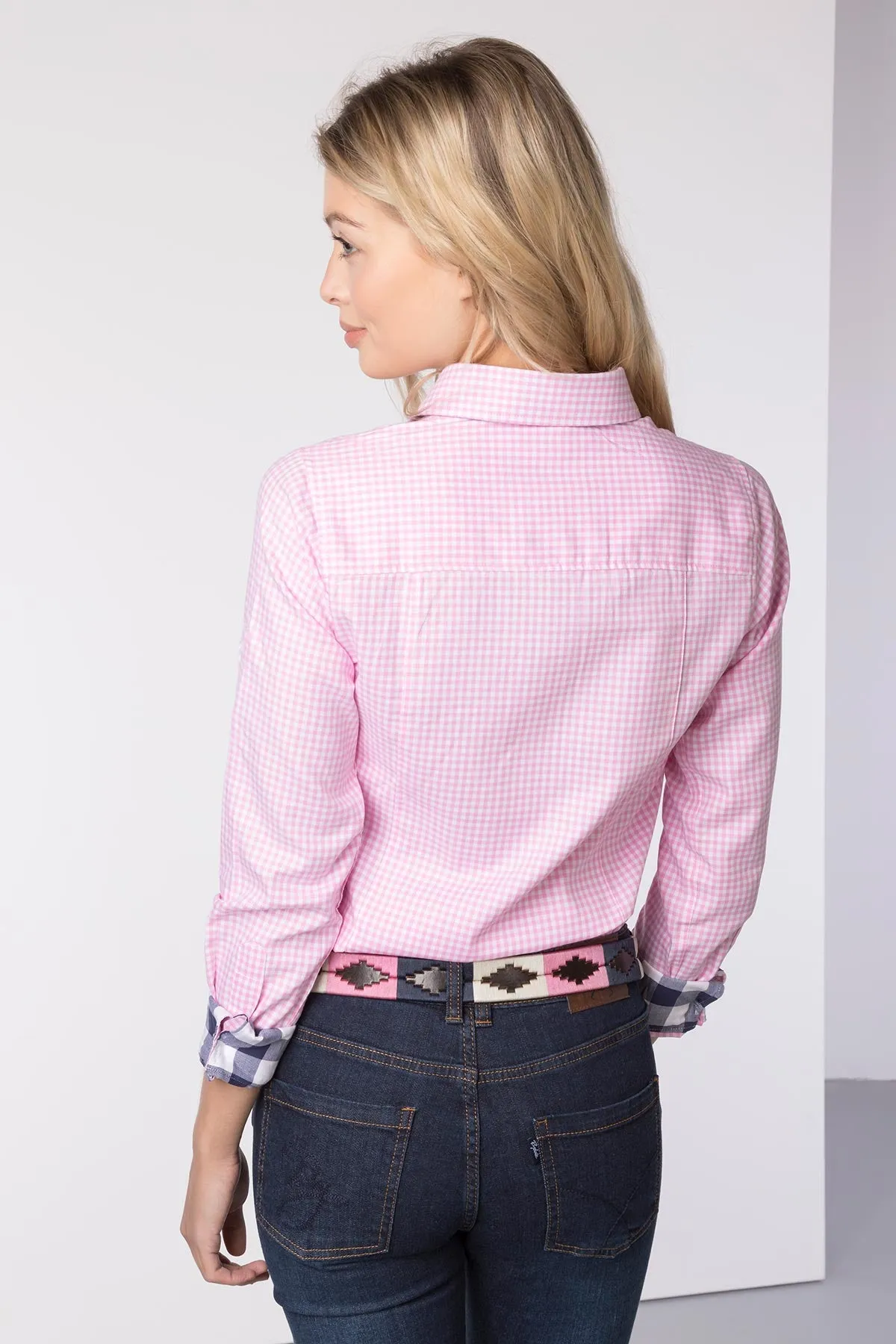 Ladies Hannah Country Check Shirt - Poppy