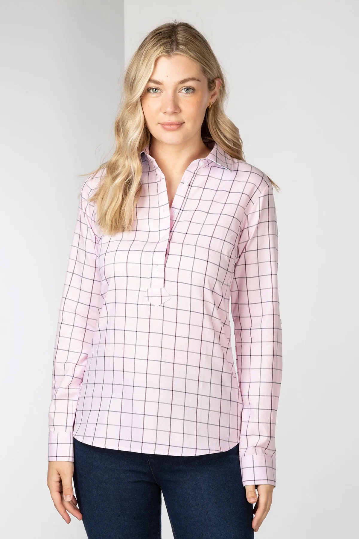 Ladies Hannah Country Overhead Shirt - Kate Tweed