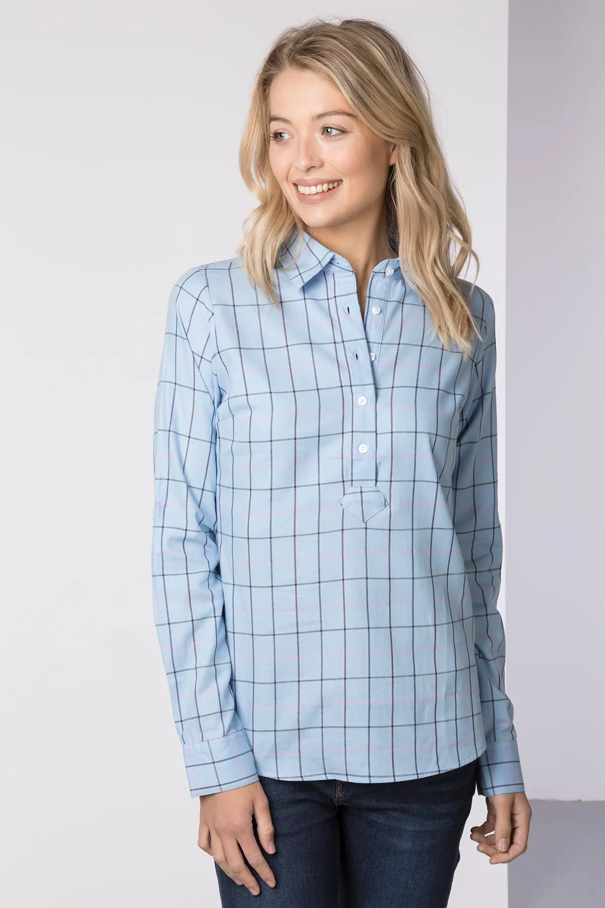 Ladies Hannah Country Overhead Shirt - Kate Tweed