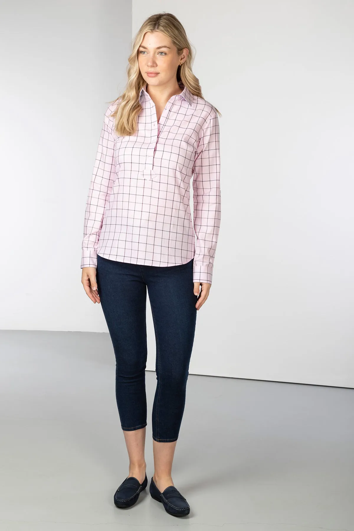 Ladies Hannah Country Overhead Shirt - Kate Tweed