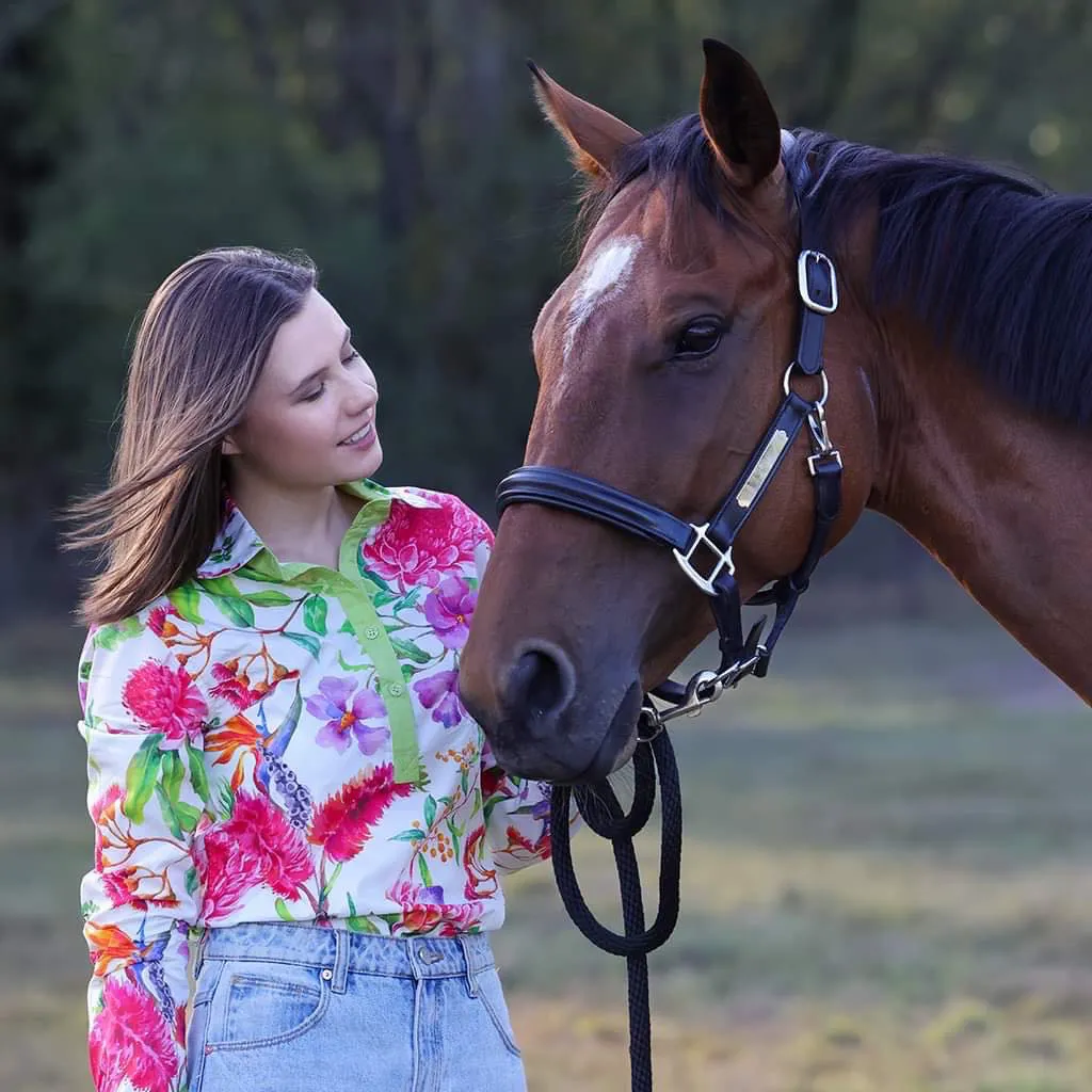 Ladies Light Cotton Bush Bloom Shirt