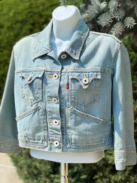 LEVIS Vintage Beaded Pearl Bride Jacket