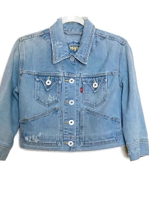 LEVIS Vintage Beaded Pearl Bride Jacket