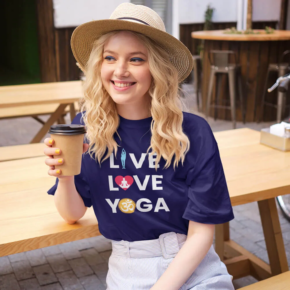 Live Love Yoga Half Sleeve T-Shirt