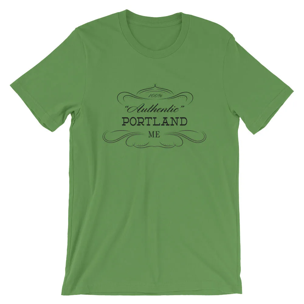 Maine - Portland ME - Short-Sleeve Unisex T-Shirt - "Authentic"