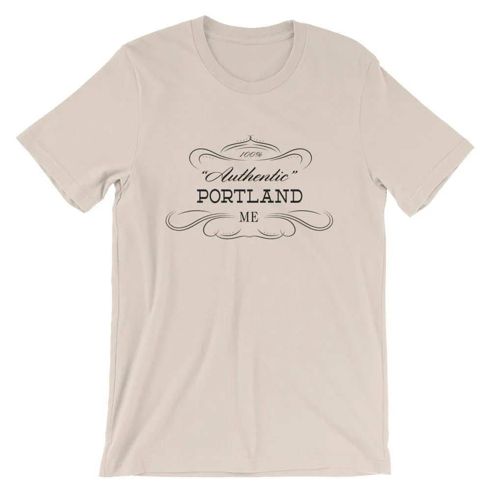 Maine - Portland ME - Short-Sleeve Unisex T-Shirt - "Authentic"