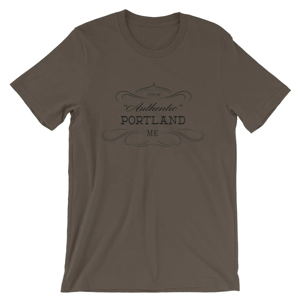 Maine - Portland ME - Short-Sleeve Unisex T-Shirt - "Authentic"