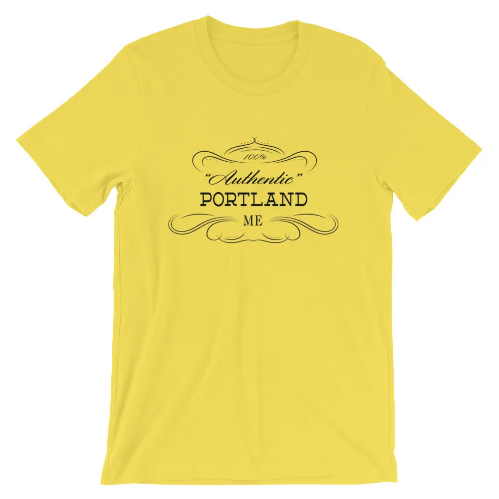 Maine - Portland ME - Short-Sleeve Unisex T-Shirt - "Authentic"