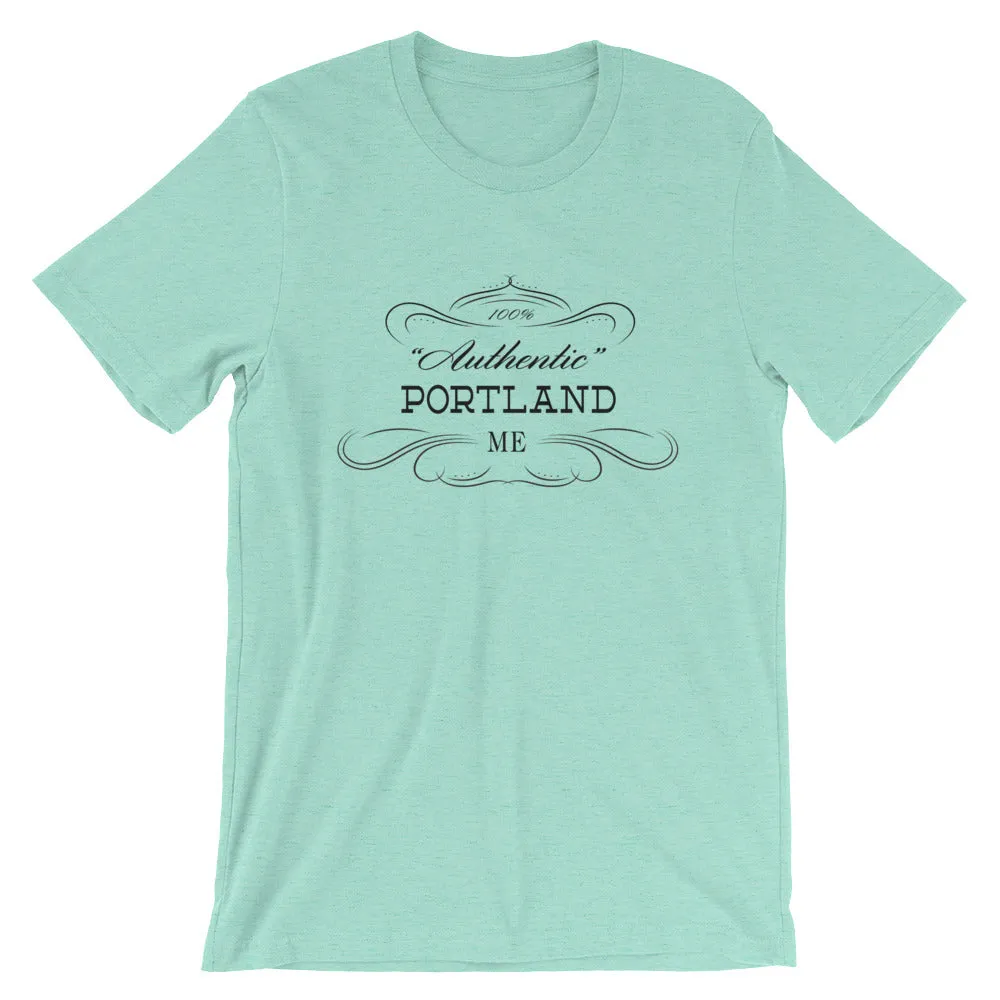 Maine - Portland ME - Short-Sleeve Unisex T-Shirt - "Authentic"