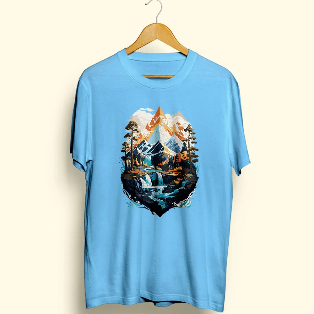 Majestic Winter Half Sleeve T-Shirt