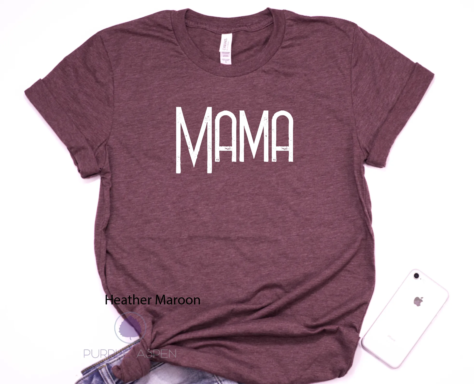 Mama Distressed Premium Tshirt