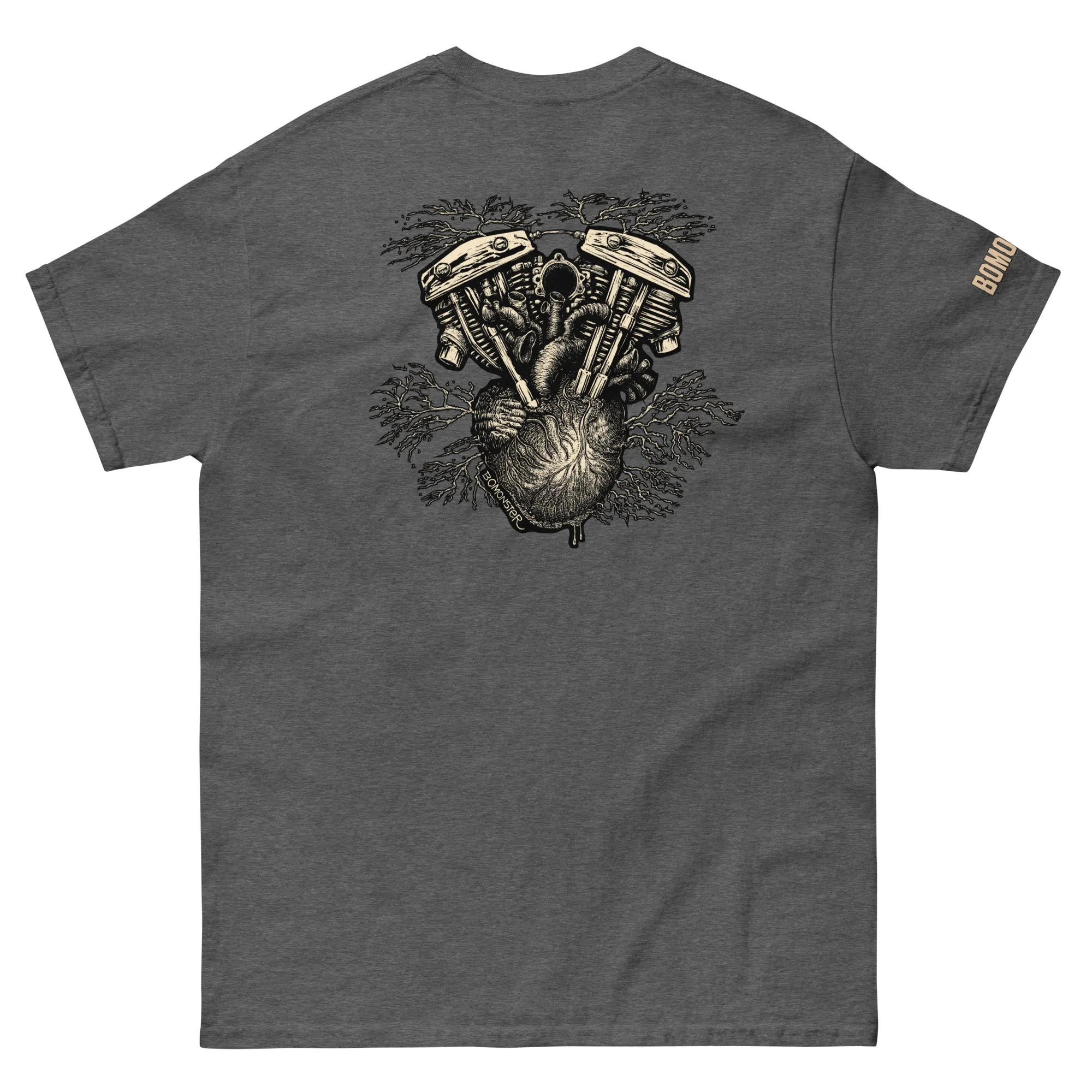 Men's Harley Motorcycle Gildan Heavyweight Tee "V-Twin Heart"