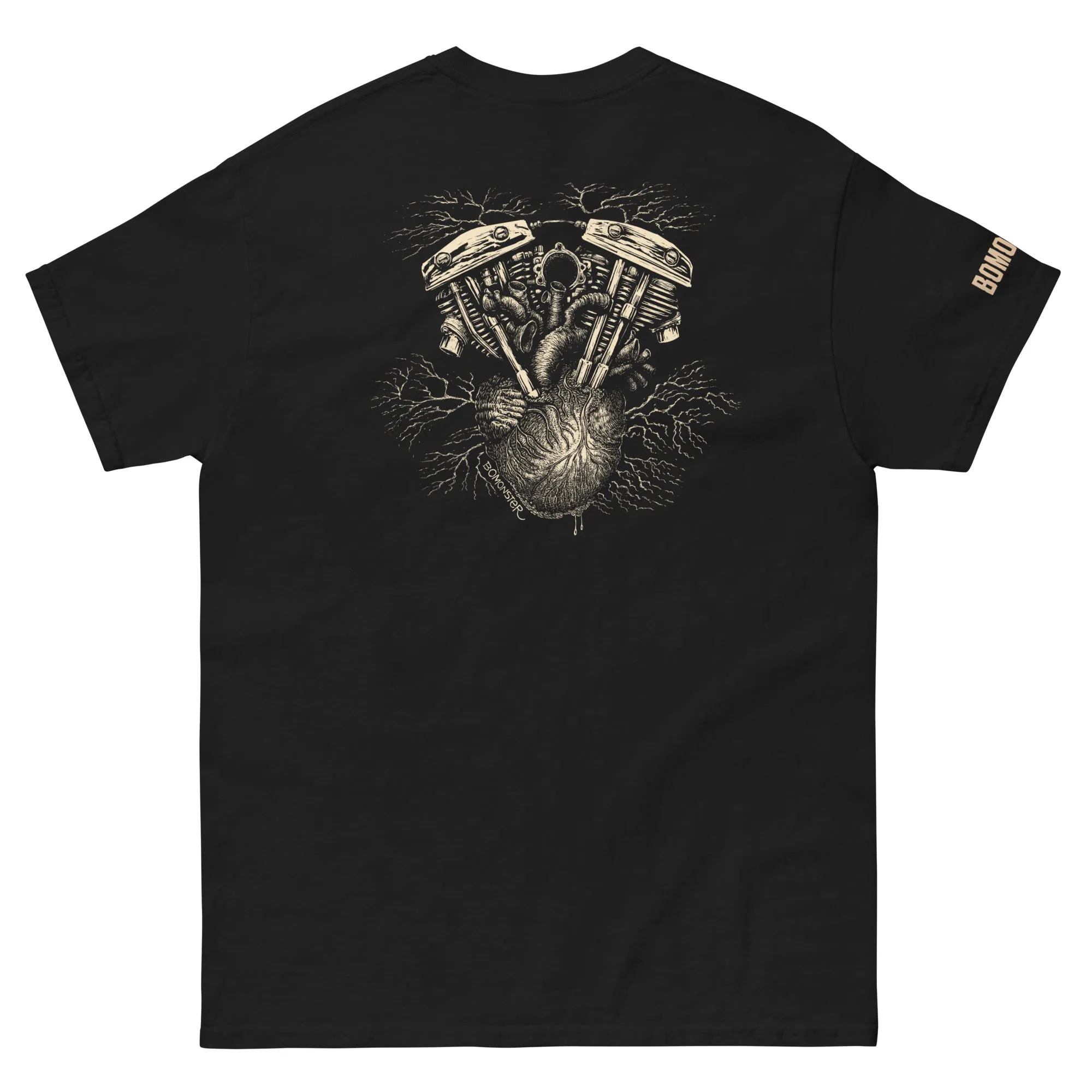 Men's Harley Motorcycle Gildan Heavyweight Tee "V-Twin Heart"