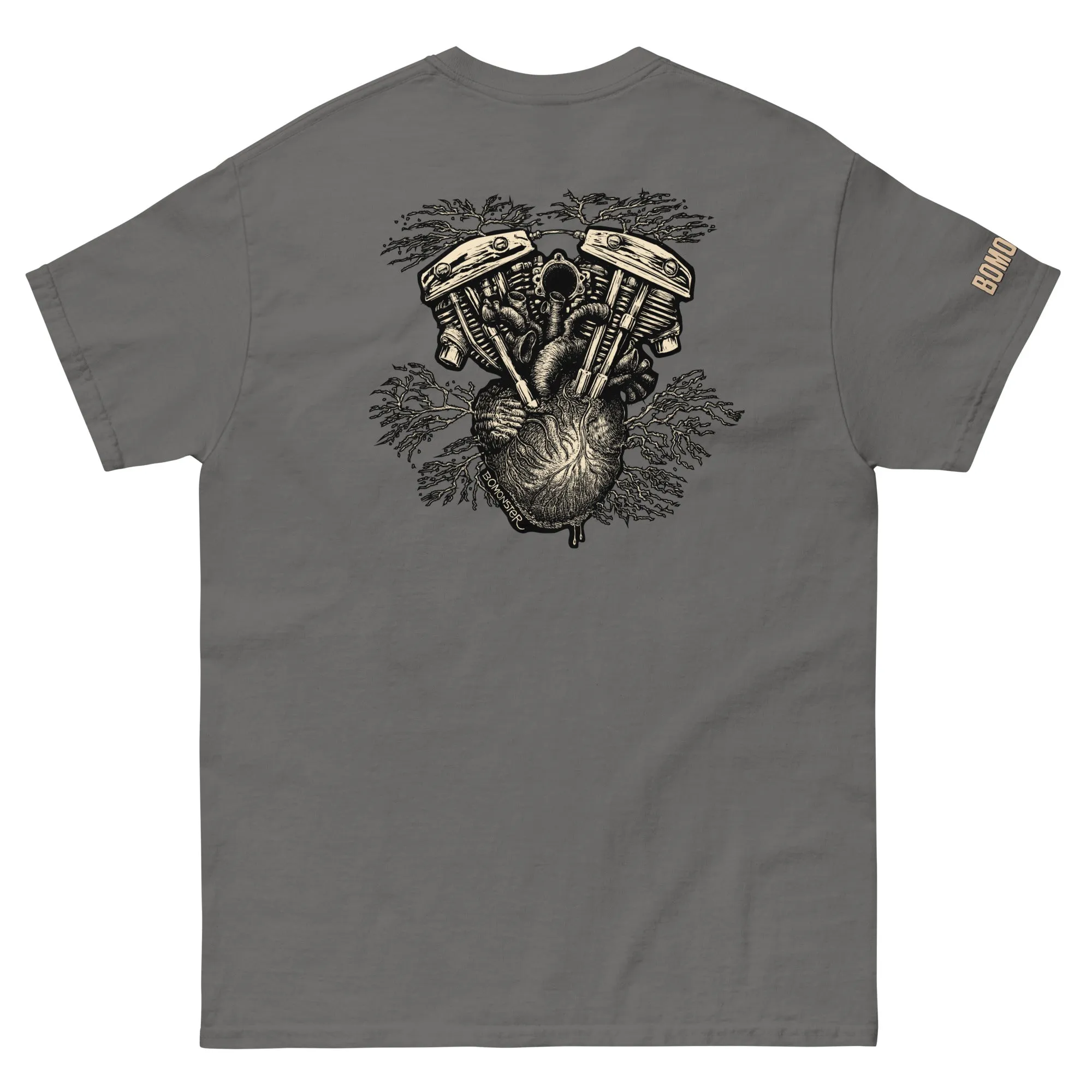 Men's Harley Motorcycle Gildan Heavyweight Tee "V-Twin Heart"