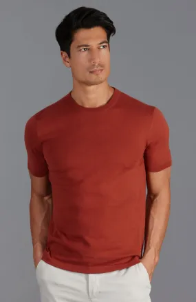 Mens Ultra Fine Cotton Knitted T-Shirt