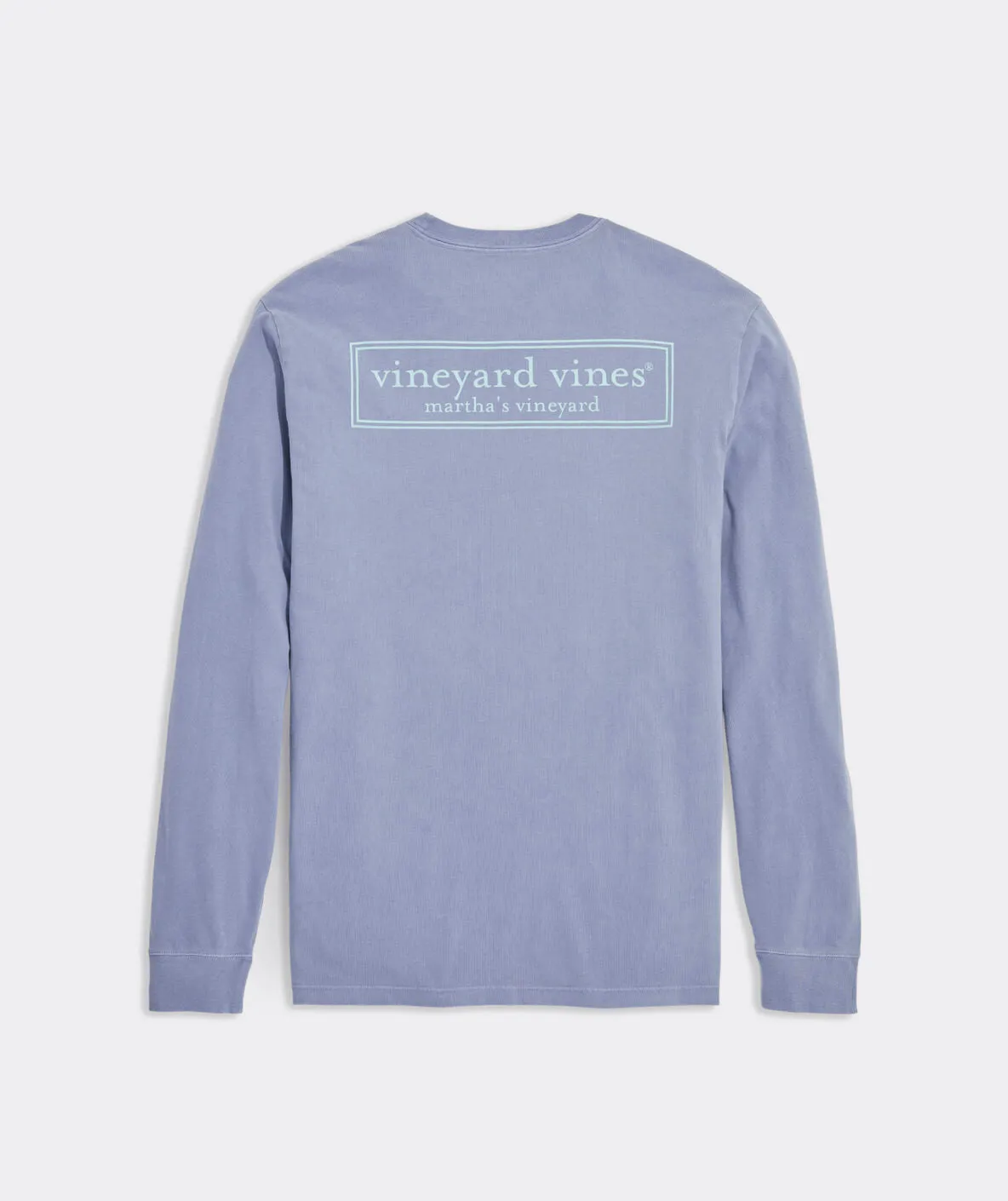 Men's Vineyard Logo Box Long Sleeve Pocket Tee