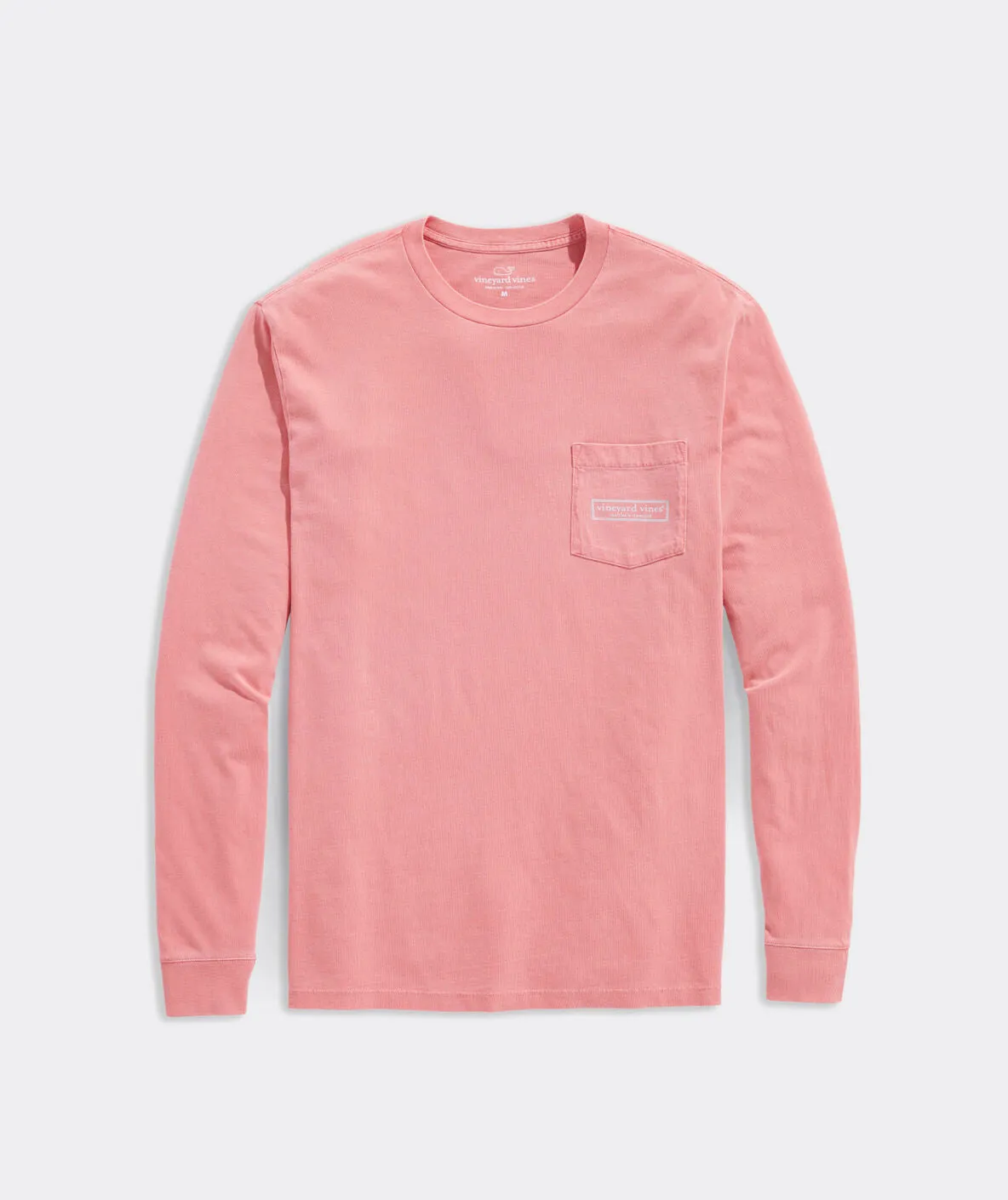 Men's Vineyard Logo Box Long Sleeve Pocket Tee