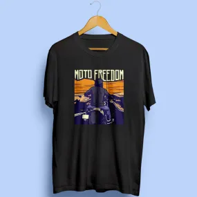 Moto Freedom Half Sleeve T-Shirt