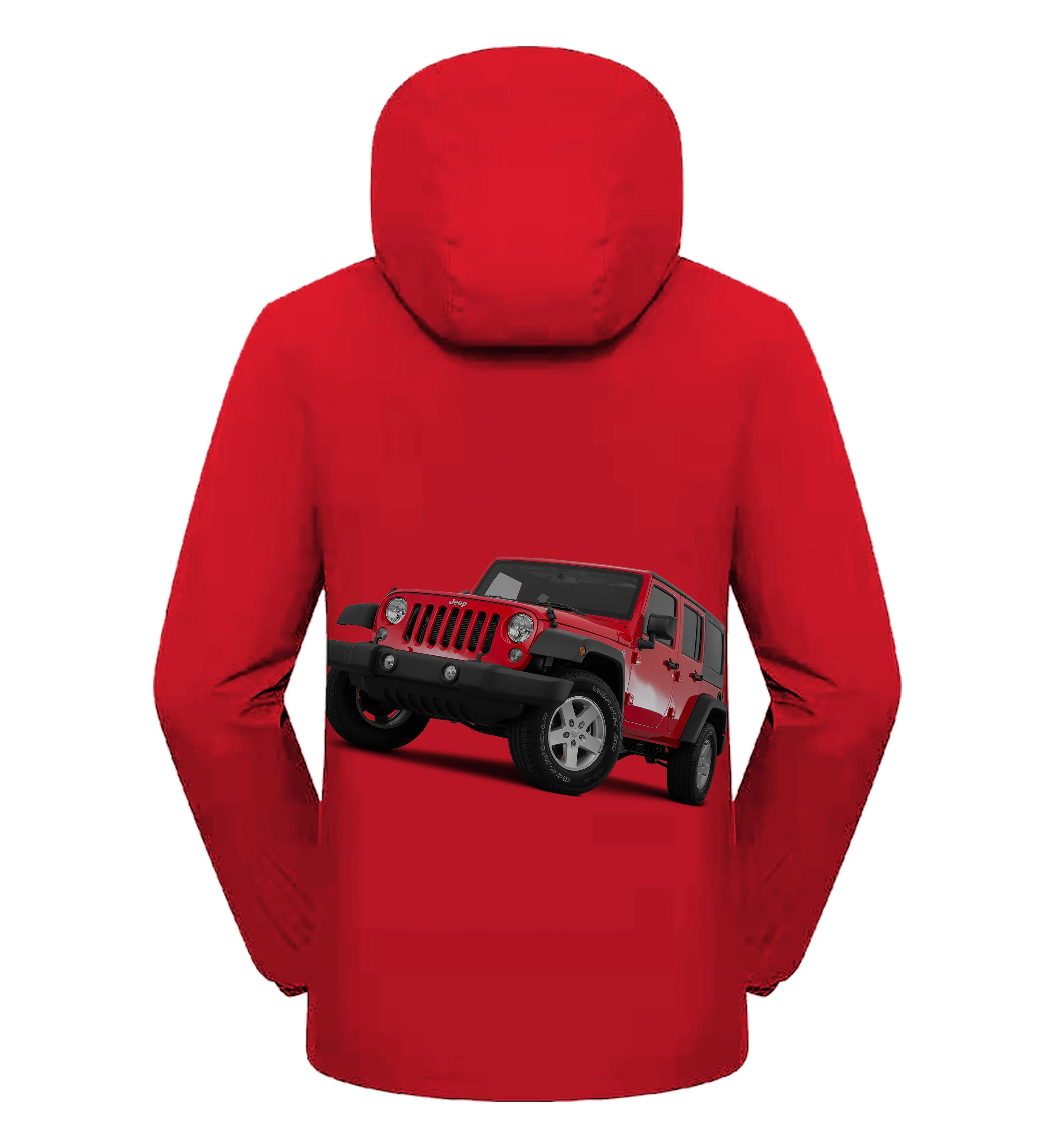 Multi-Color Windbreaker Jeep Jacket