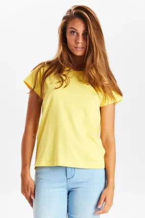 Numph Cotton T Shirt Lemon Drop