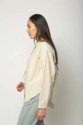 Oversize Button down | eggshell