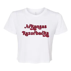 Pep Rally Crop Short Sleeve T-shirt in University of Arkansas