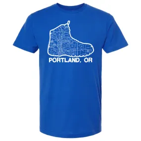 Portland Boot Map T-Shirt