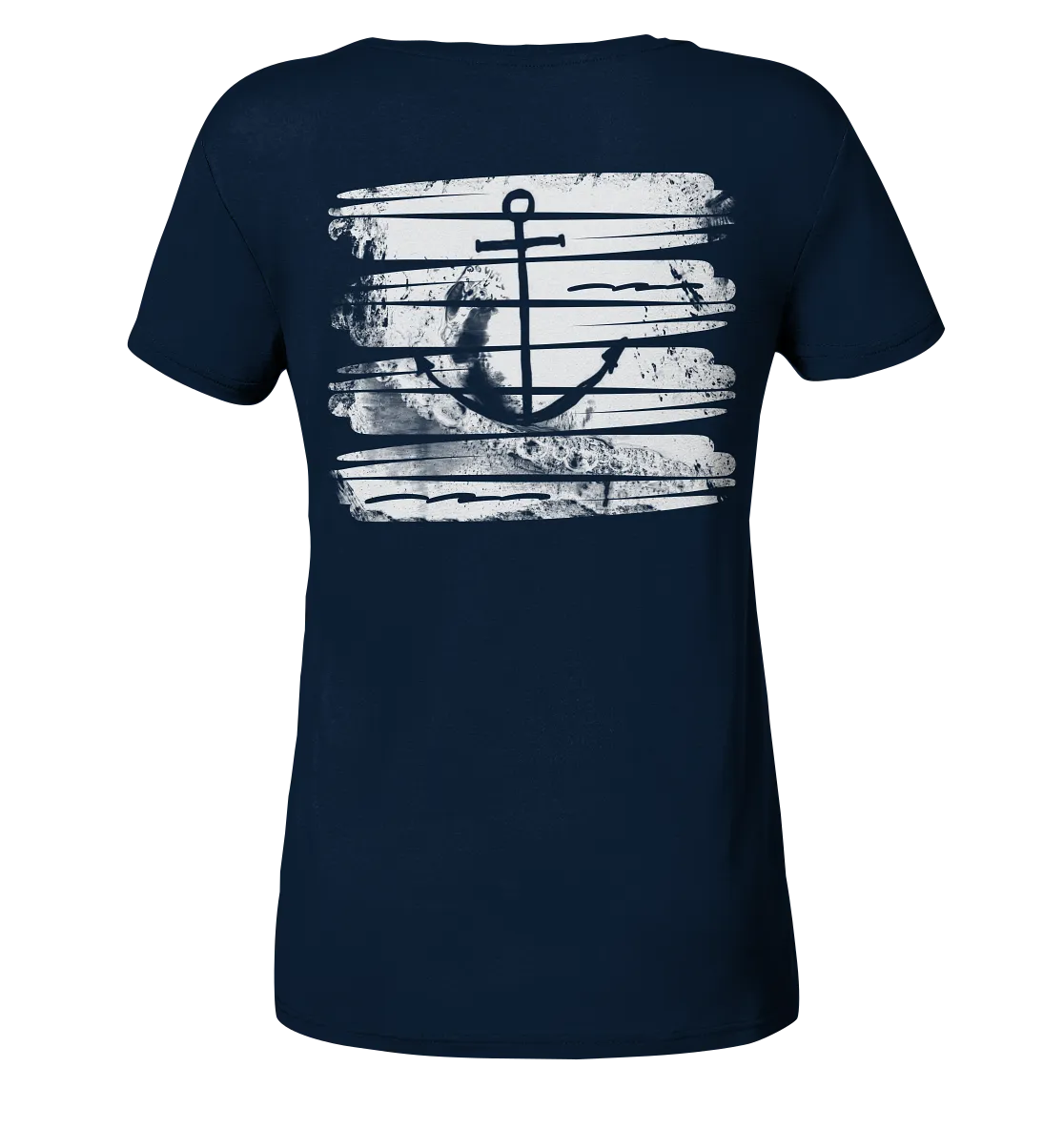 "Anchor Ocean Splash Backtail" - Damen Premium Organic Shirt