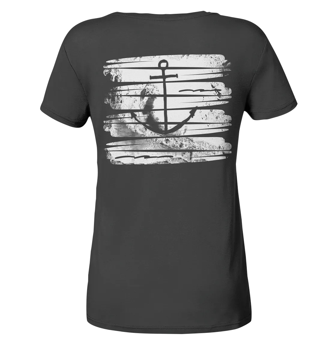 "Anchor Ocean Splash Backtail" - Damen Premium Organic Shirt