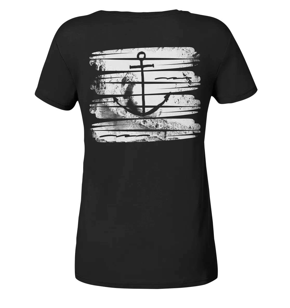 "Anchor Ocean Splash Backtail" - Damen Premium Organic Shirt