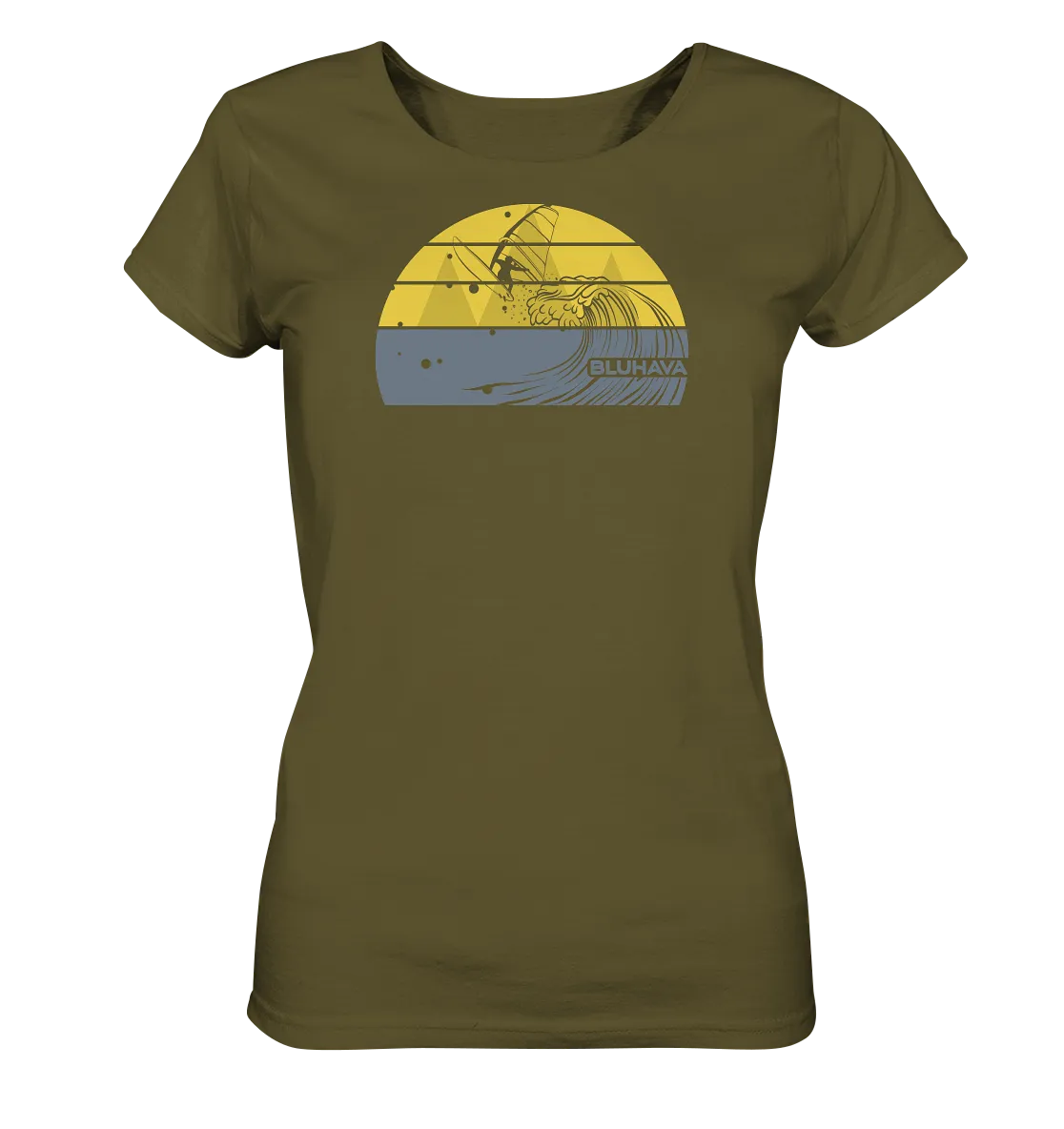 "Sunset Rapid Windsurf Fun" - Damen Premium Organic Shirt