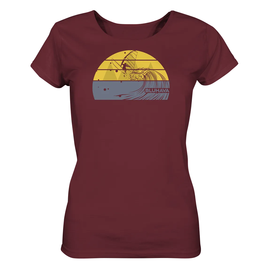 "Sunset Rapid Windsurf Fun" - Damen Premium Organic Shirt