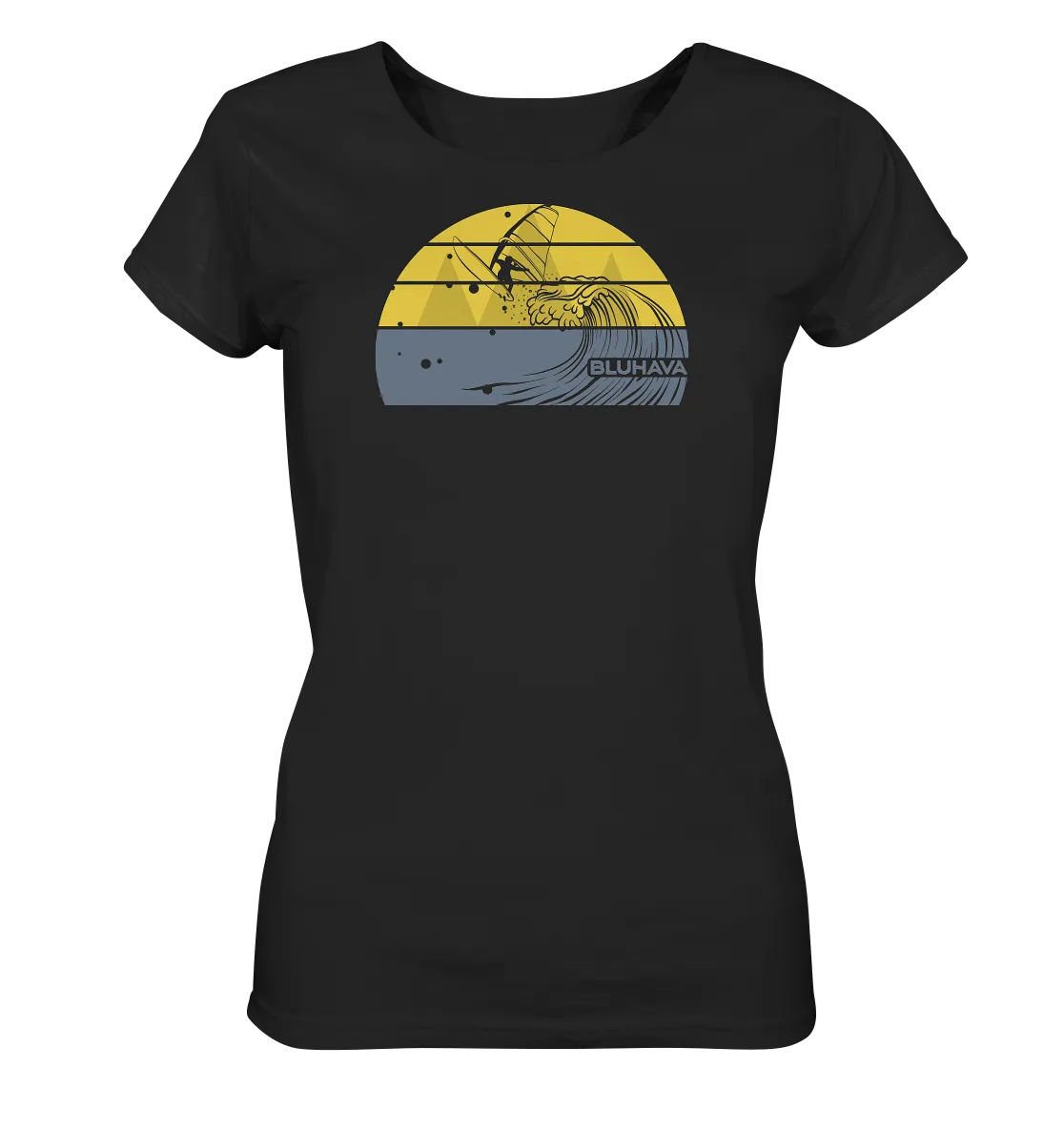 "Sunset Rapid Windsurf Fun" - Damen Premium Organic Shirt