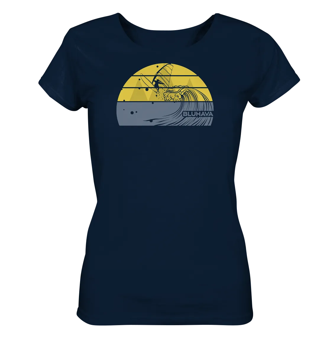 "Sunset Rapid Windsurf Fun" - Damen Premium Organic Shirt