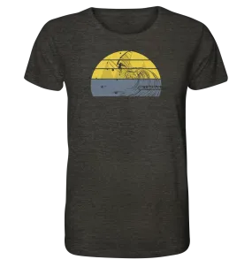 "Sunset Rapid Windsurf Fun" - Herren Premium Organic Shirt (meliert)