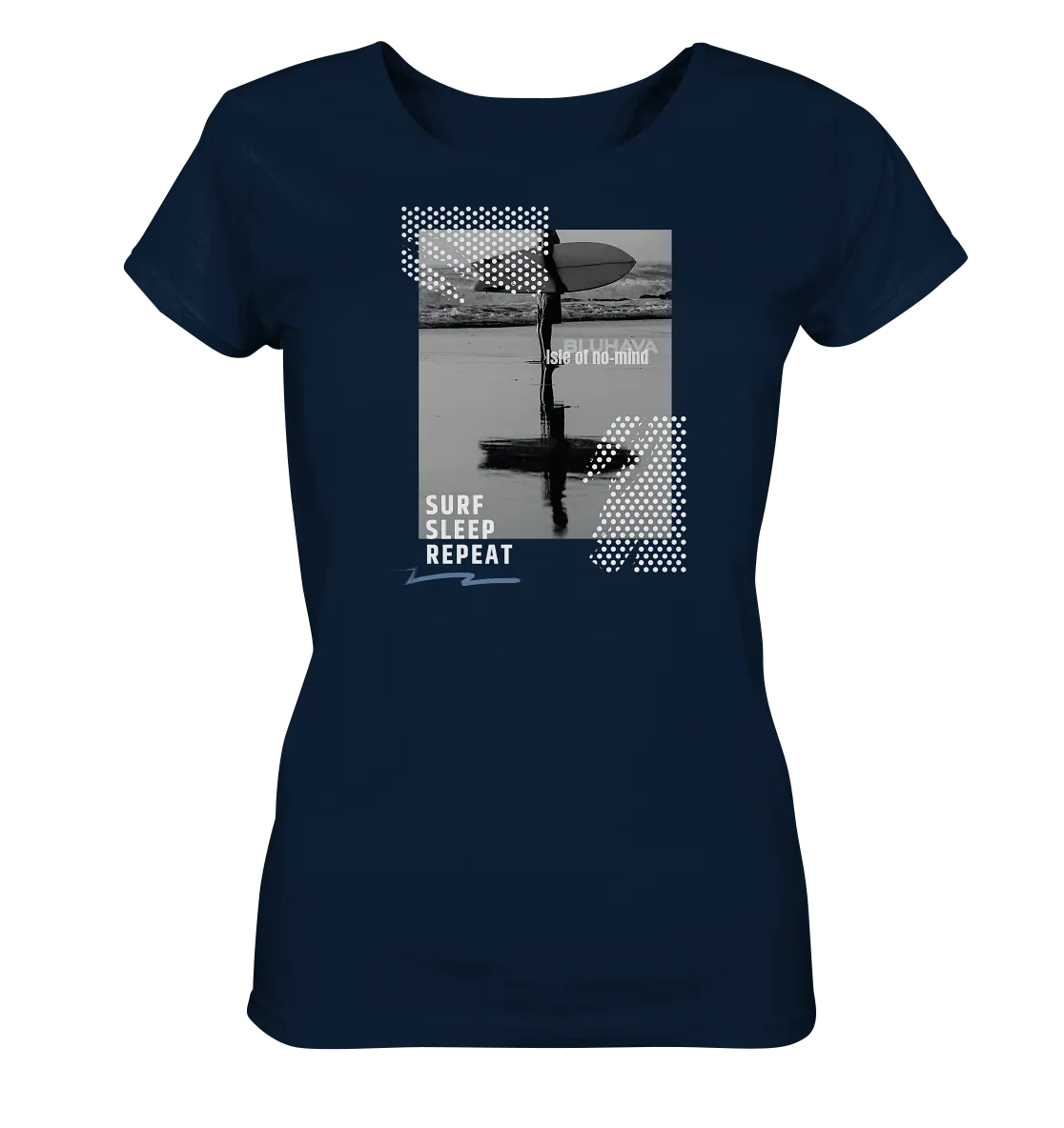 "Surf Sleep Repeat Beach" - Damen Premium Organic Shirt