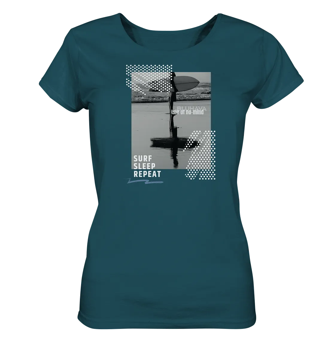 "Surf Sleep Repeat Beach" - Damen Premium Organic Shirt