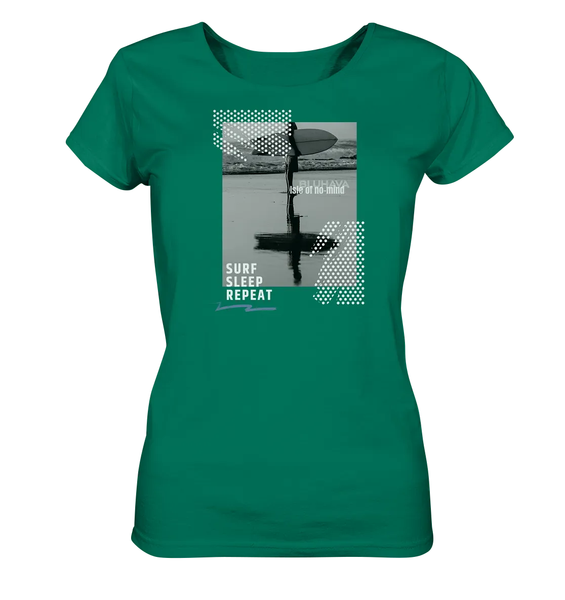 "Surf Sleep Repeat Beach" - Damen Premium Organic Shirt