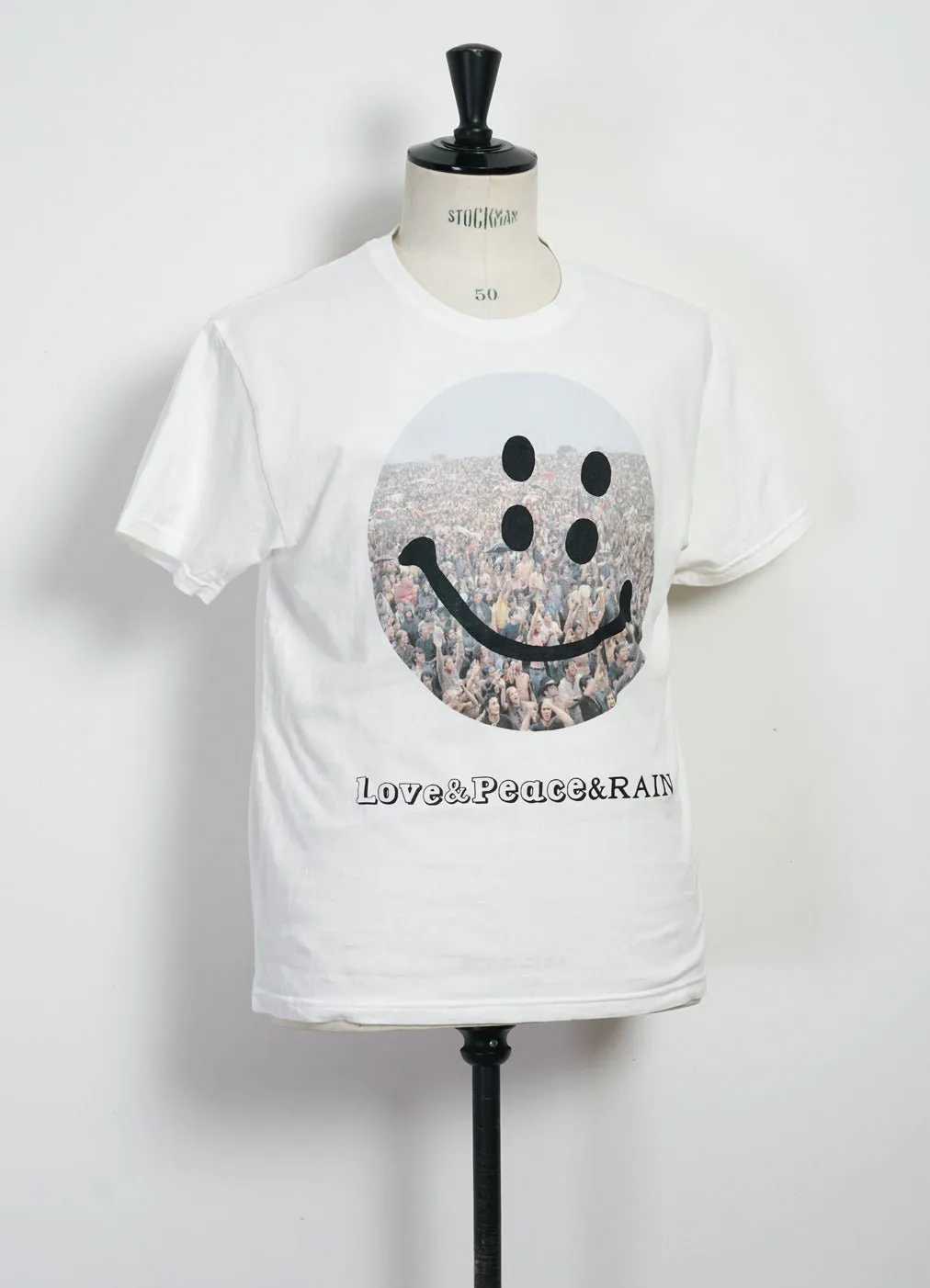 RAIN FES SMILE | 20/- Jersey Crew T | White