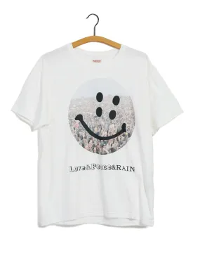 RAIN FES SMILE | 20/- Jersey Crew T | White