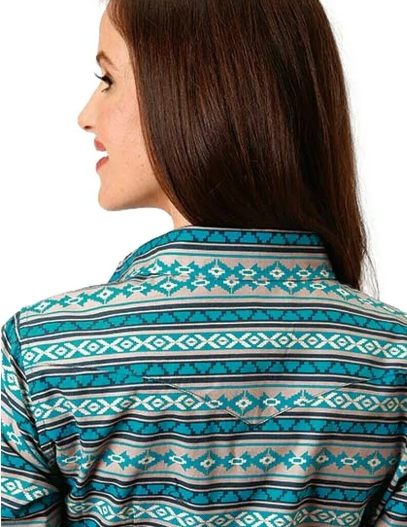 Roper Womens West Made Aztec Print Shirt