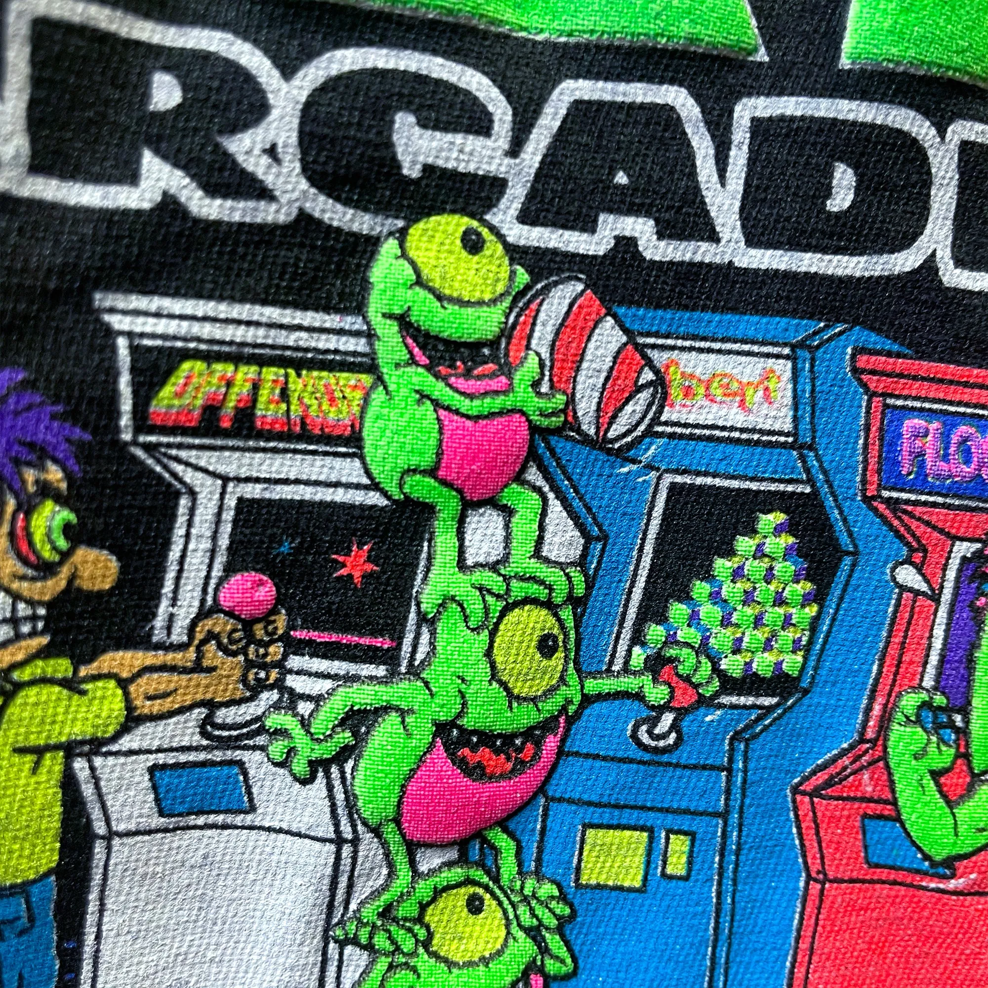 Secret 1980's Acid Purple Aloha Arcade - Gecko X Nazar Limited Tee