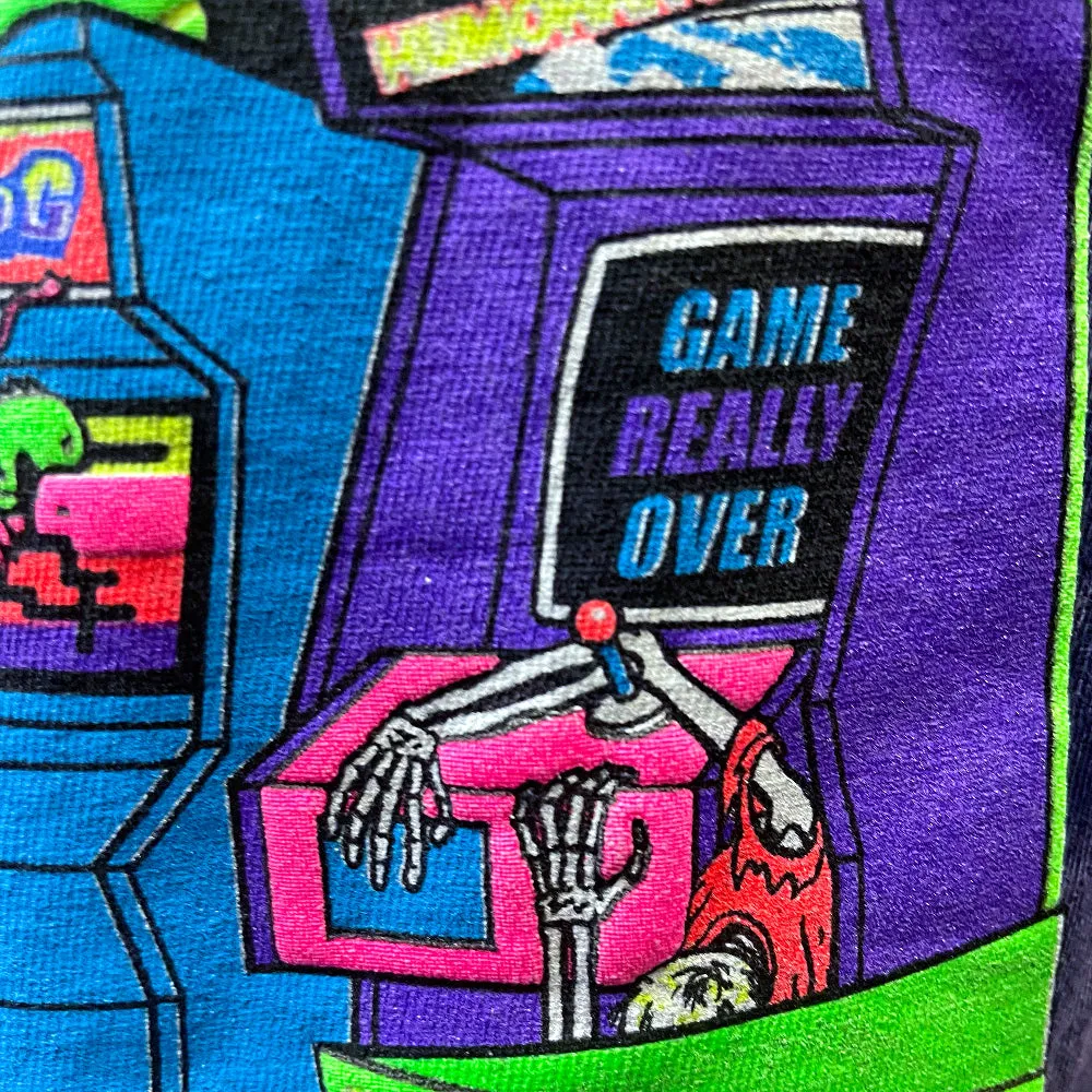 Secret 1980's Acid Purple Aloha Arcade - Gecko X Nazar Limited Tee