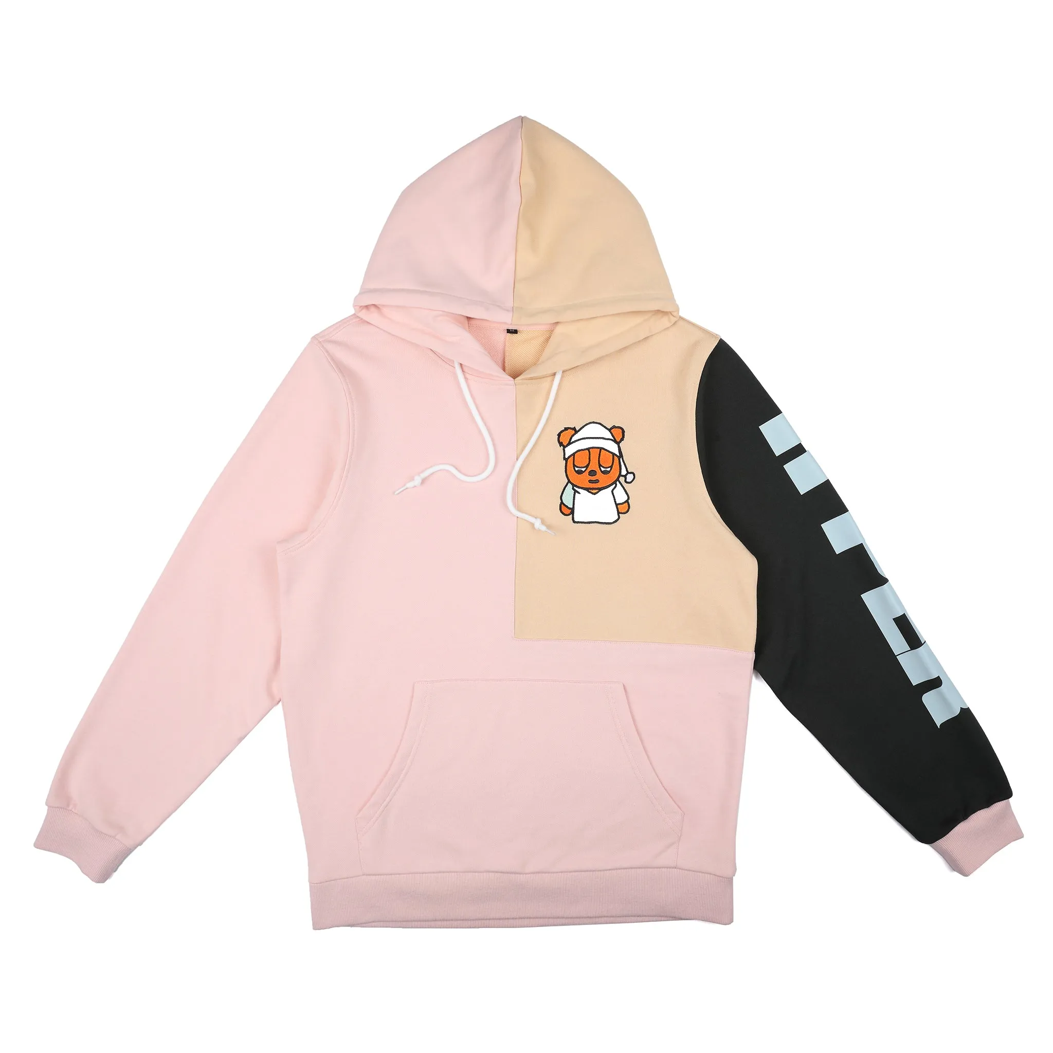 Sleepy Bear Color Block Hoodie