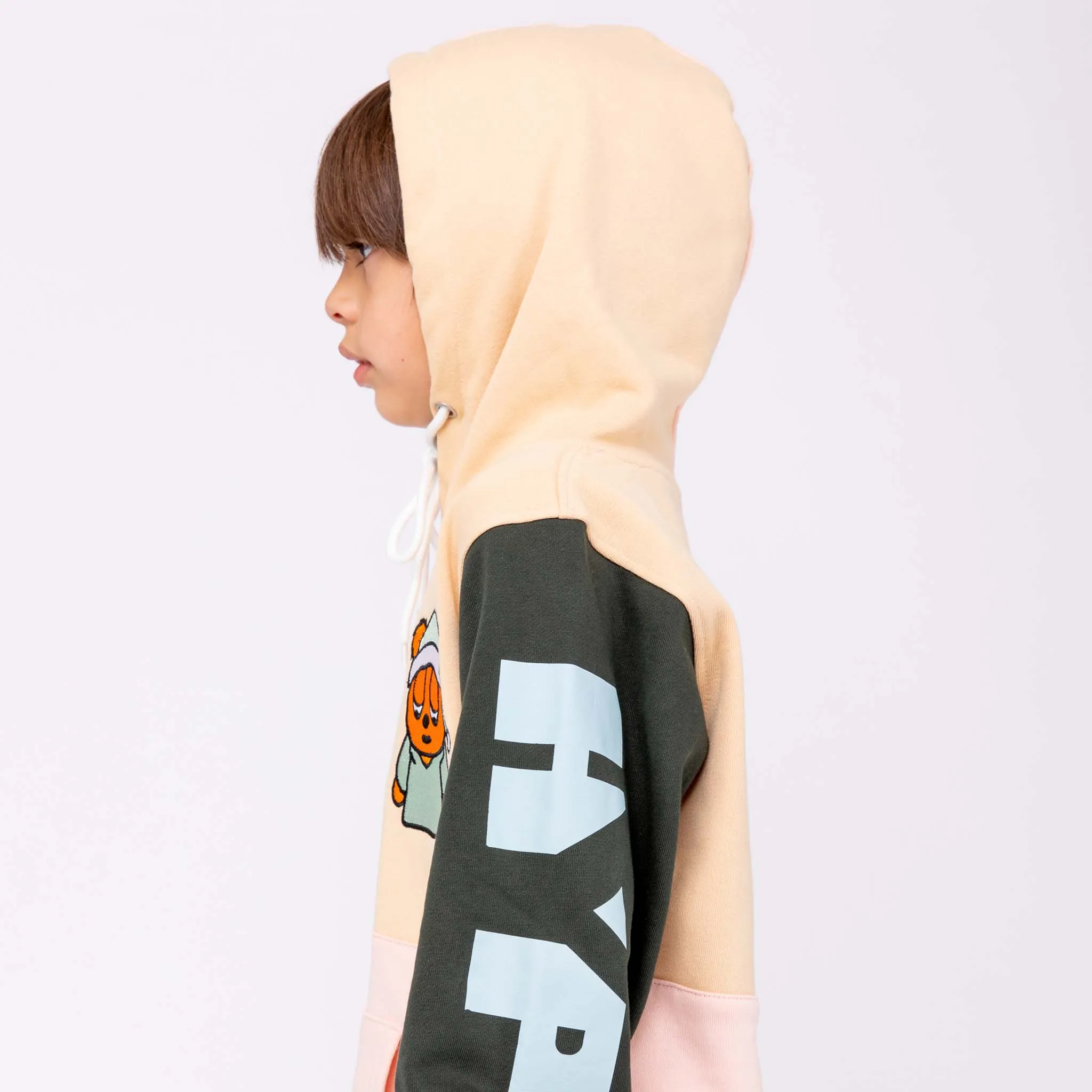 Sleepy Bear Color Block Hoodie