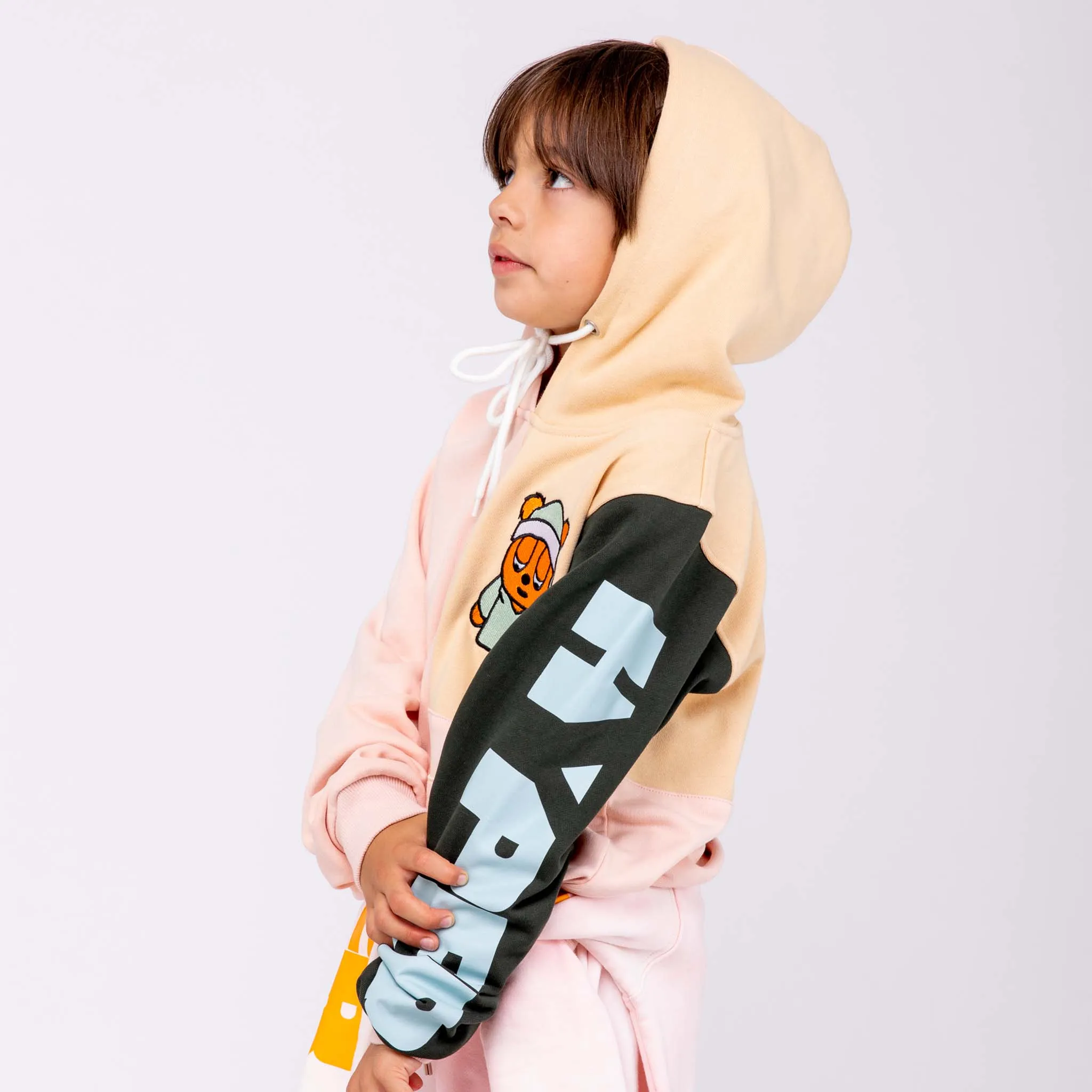 Sleepy Bear Color Block Hoodie