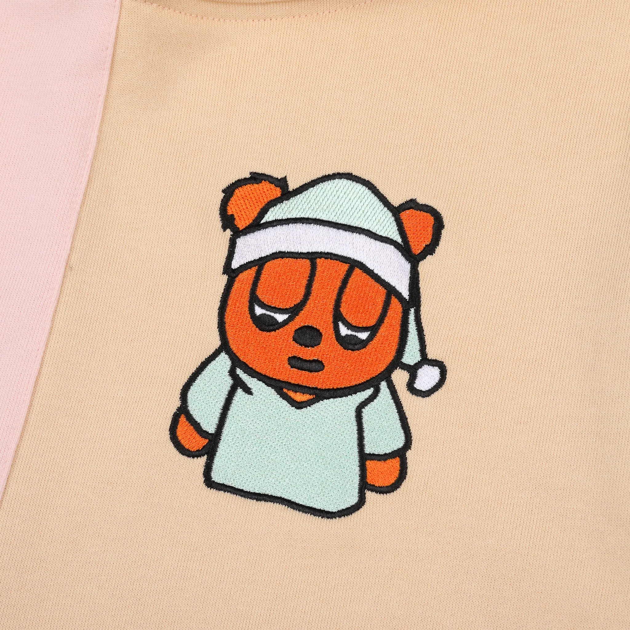 Sleepy Bear Color Block Hoodie