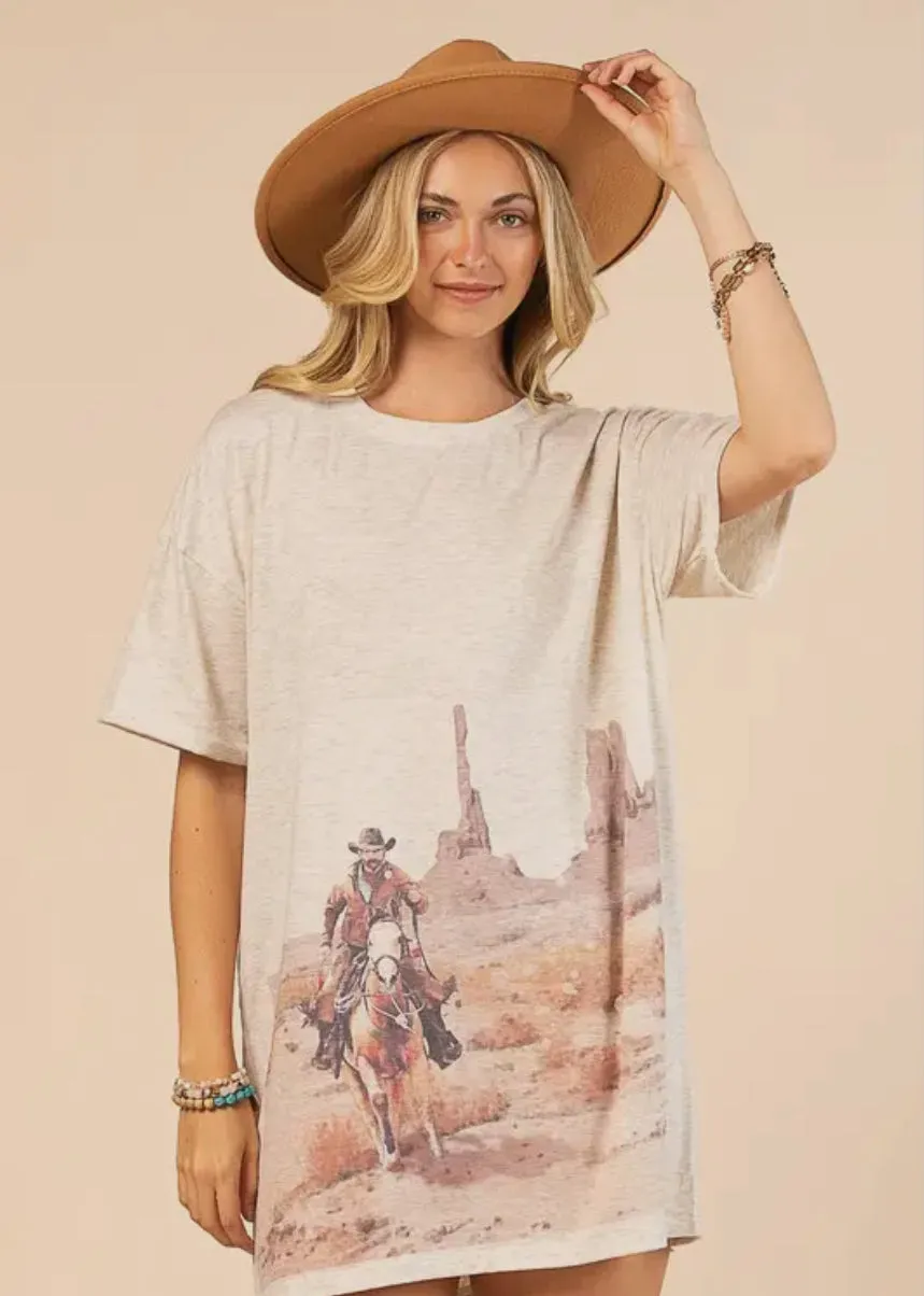 Sunset T-Shirt Dress